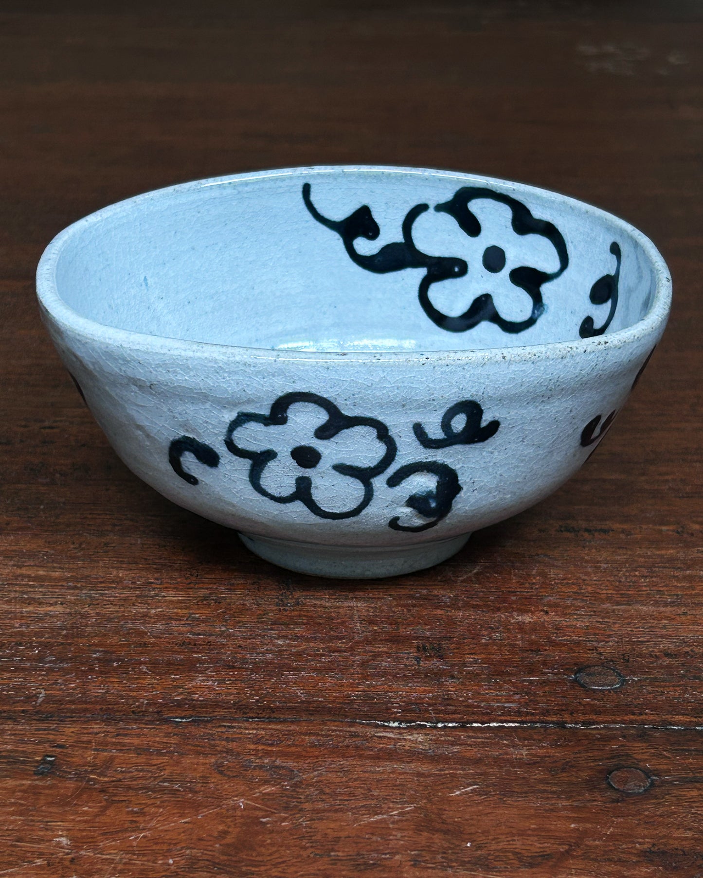 Black Flower Rectangle Bowl #15026