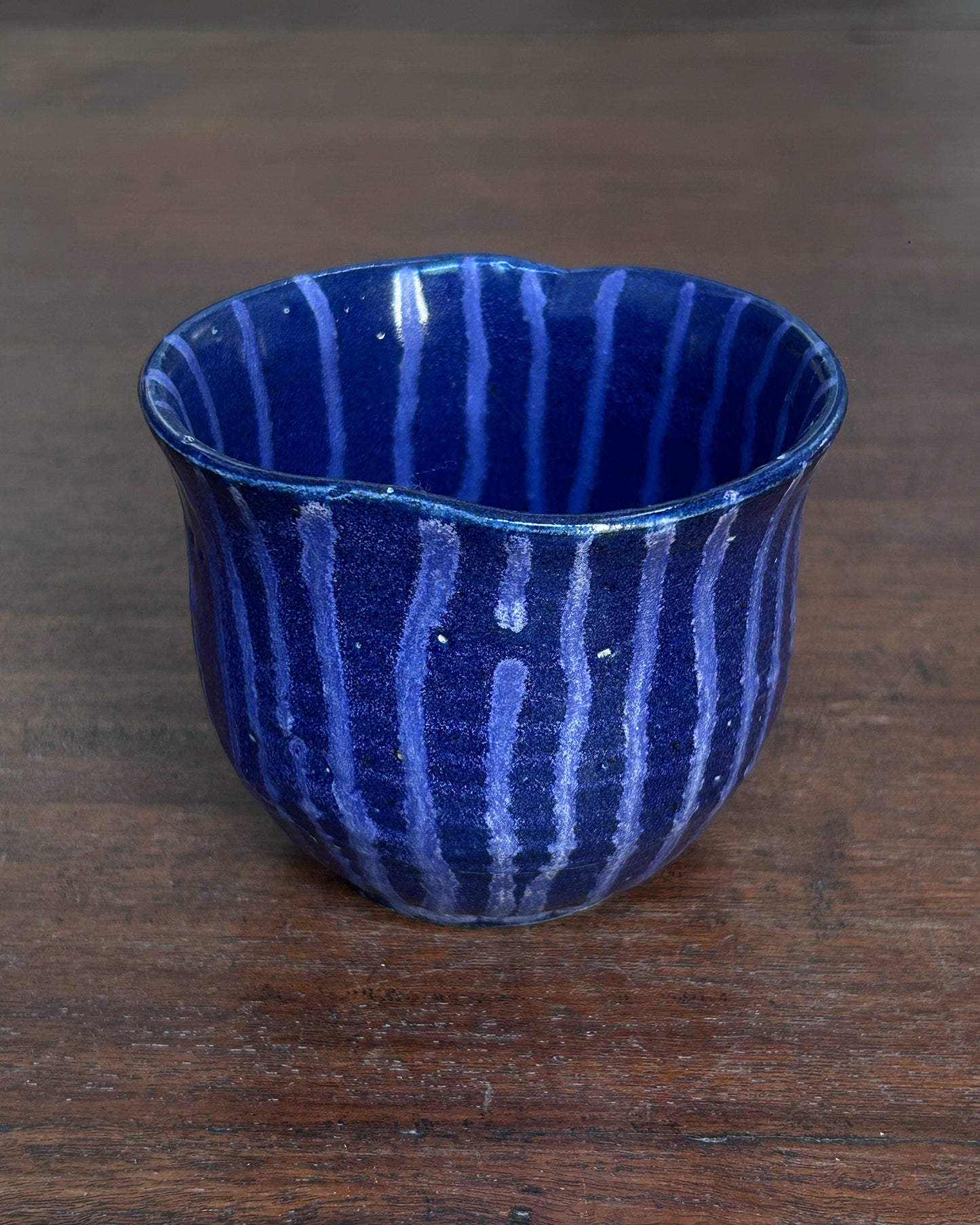 Cobalt Lines Soft Edge Cup