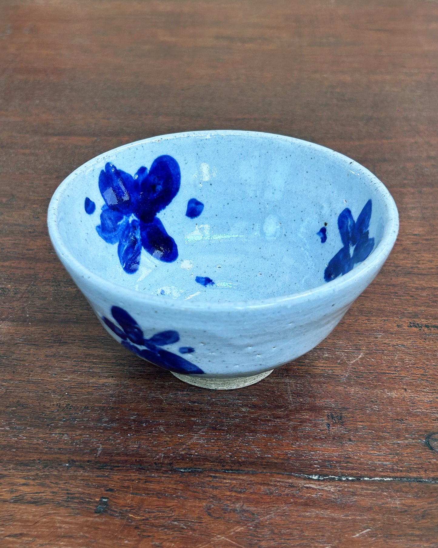Cobalt Flower Chawan #12426