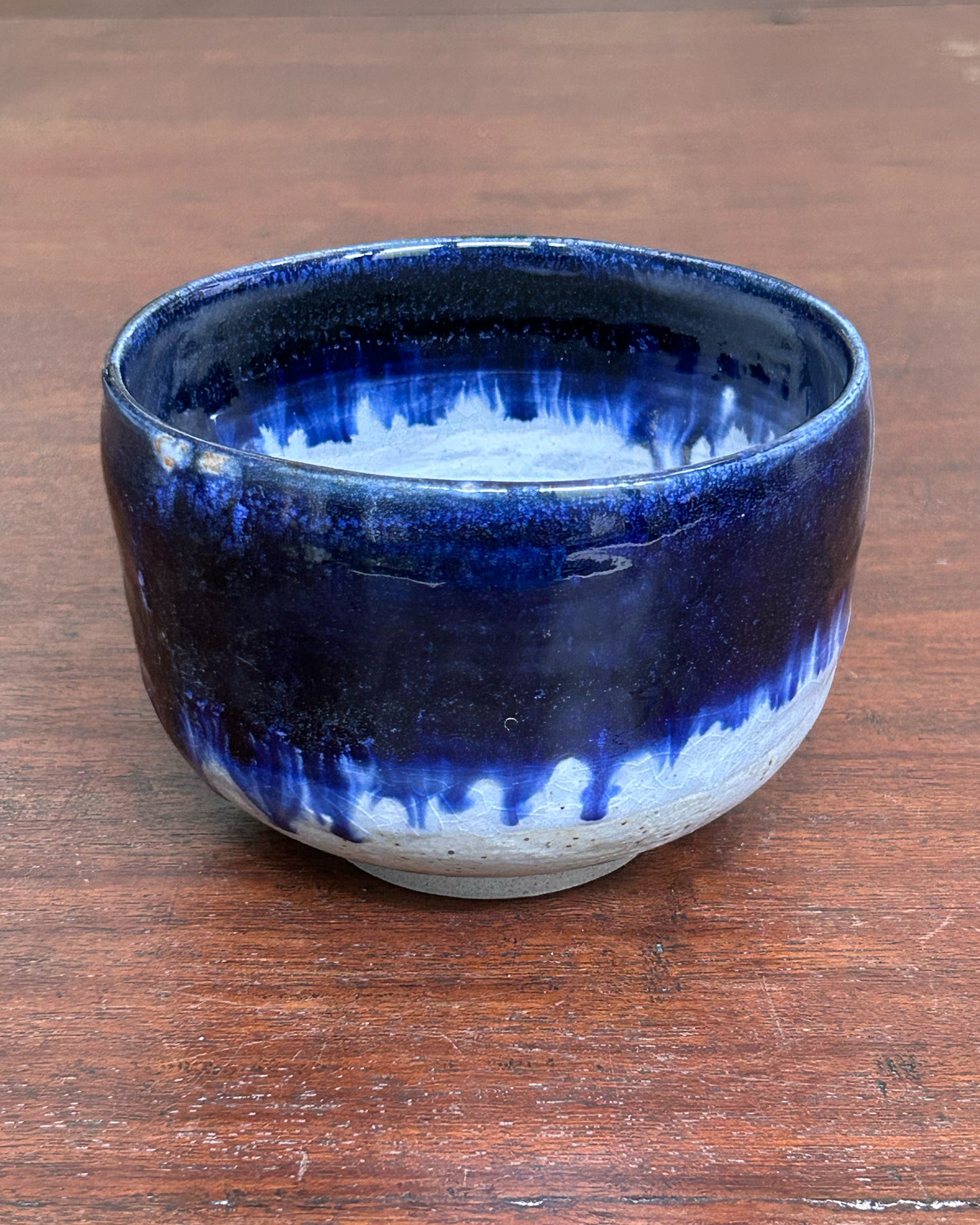 Blue Melted Chawan Bowl #8526