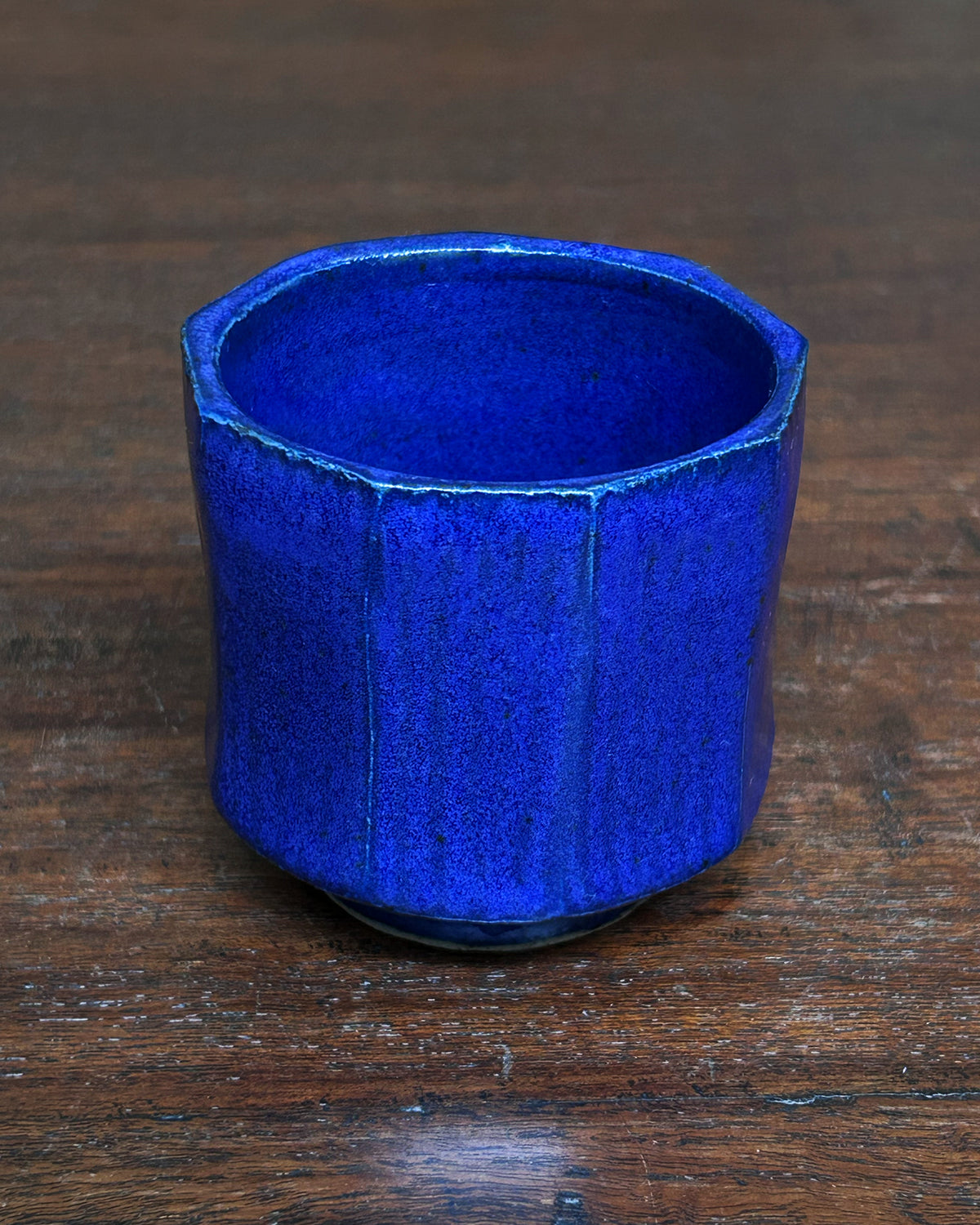 Cobalt Carved Cup
