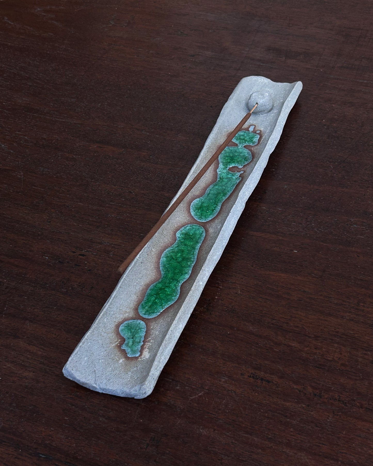 Moss River Incense Holder