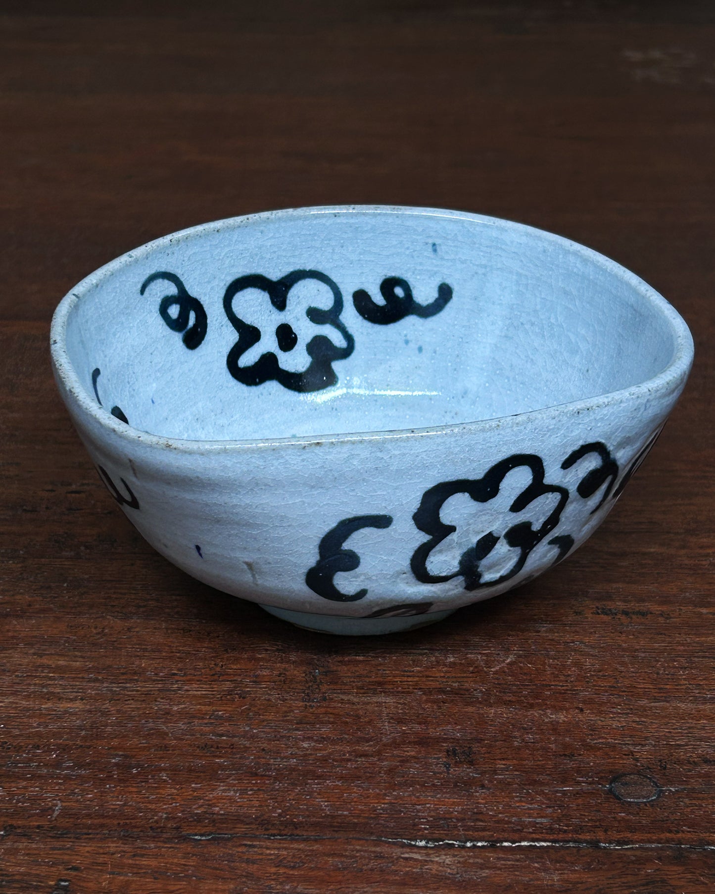 Black Flower Rectangle Bowl #15026