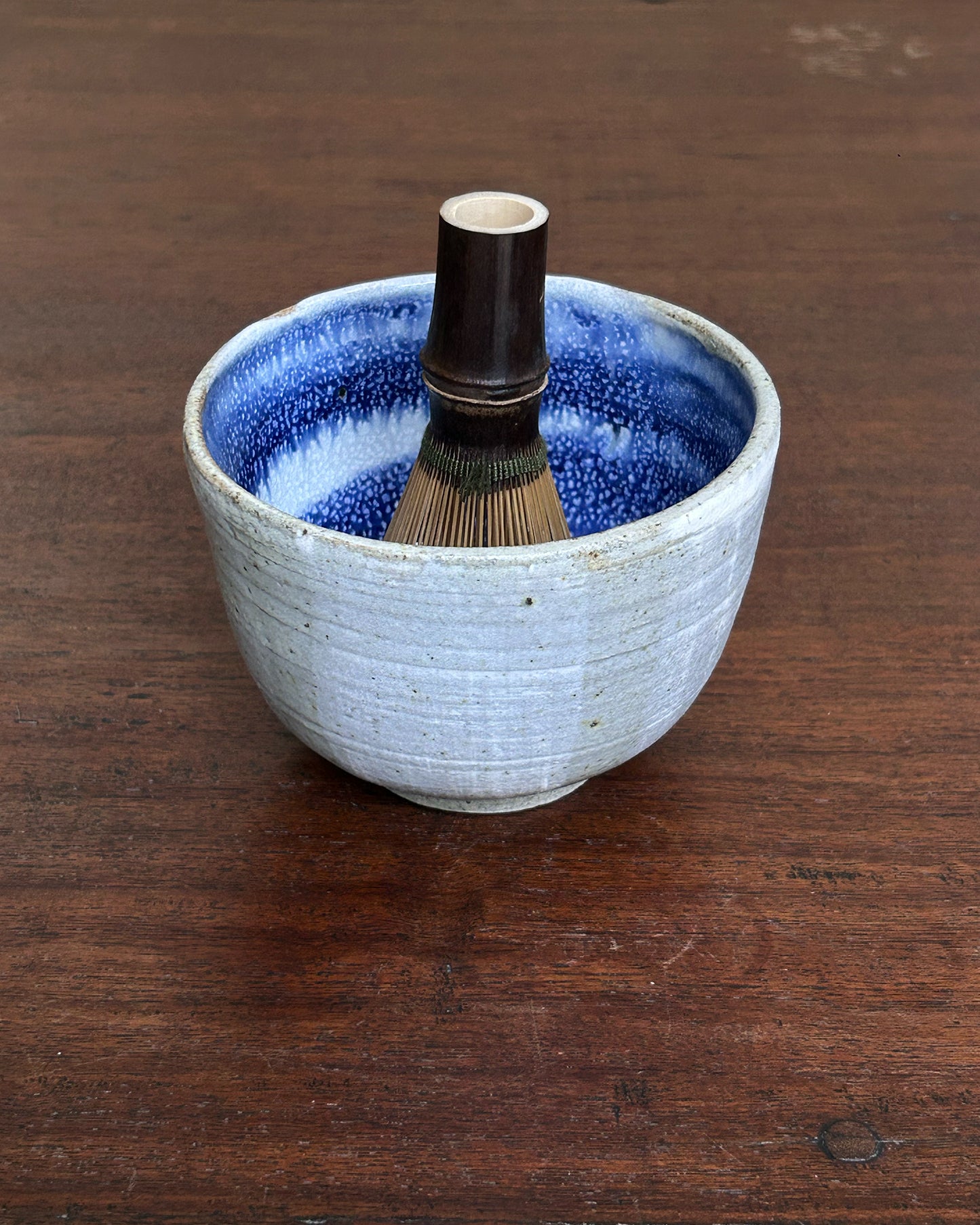 Blue Swirl Chawan #0125