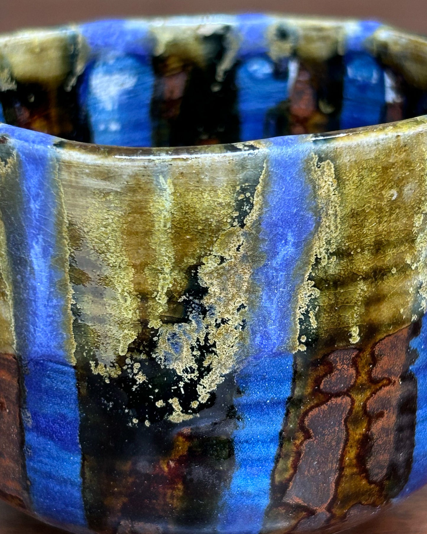 Blue Lines Square Cup