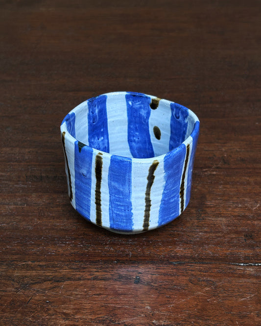 Blue Doodle Square Cup