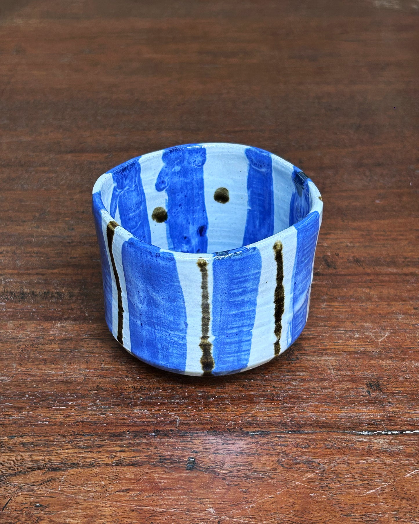 Blue Doodle Square Cup