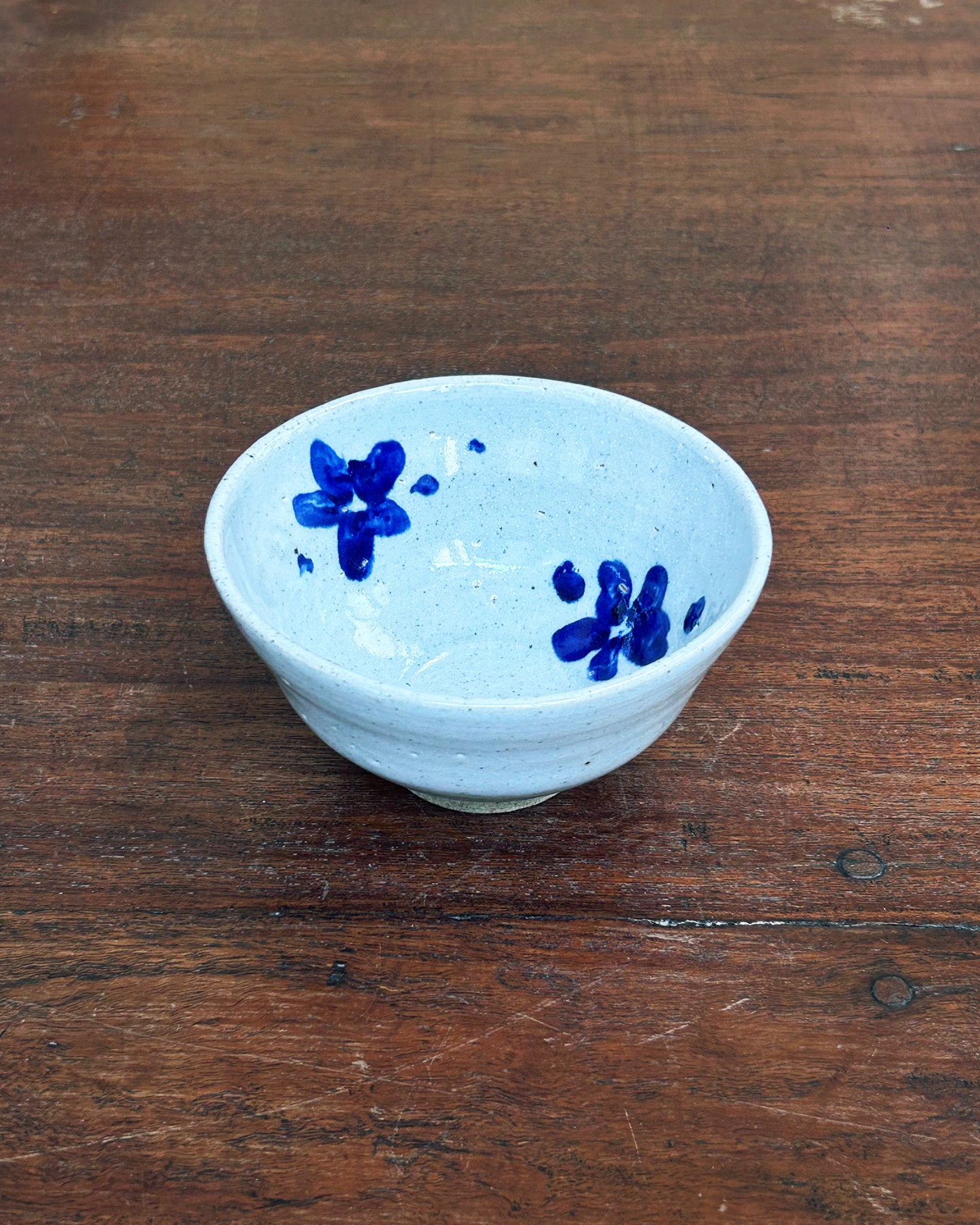 Cobalt Flower Chawan #12426