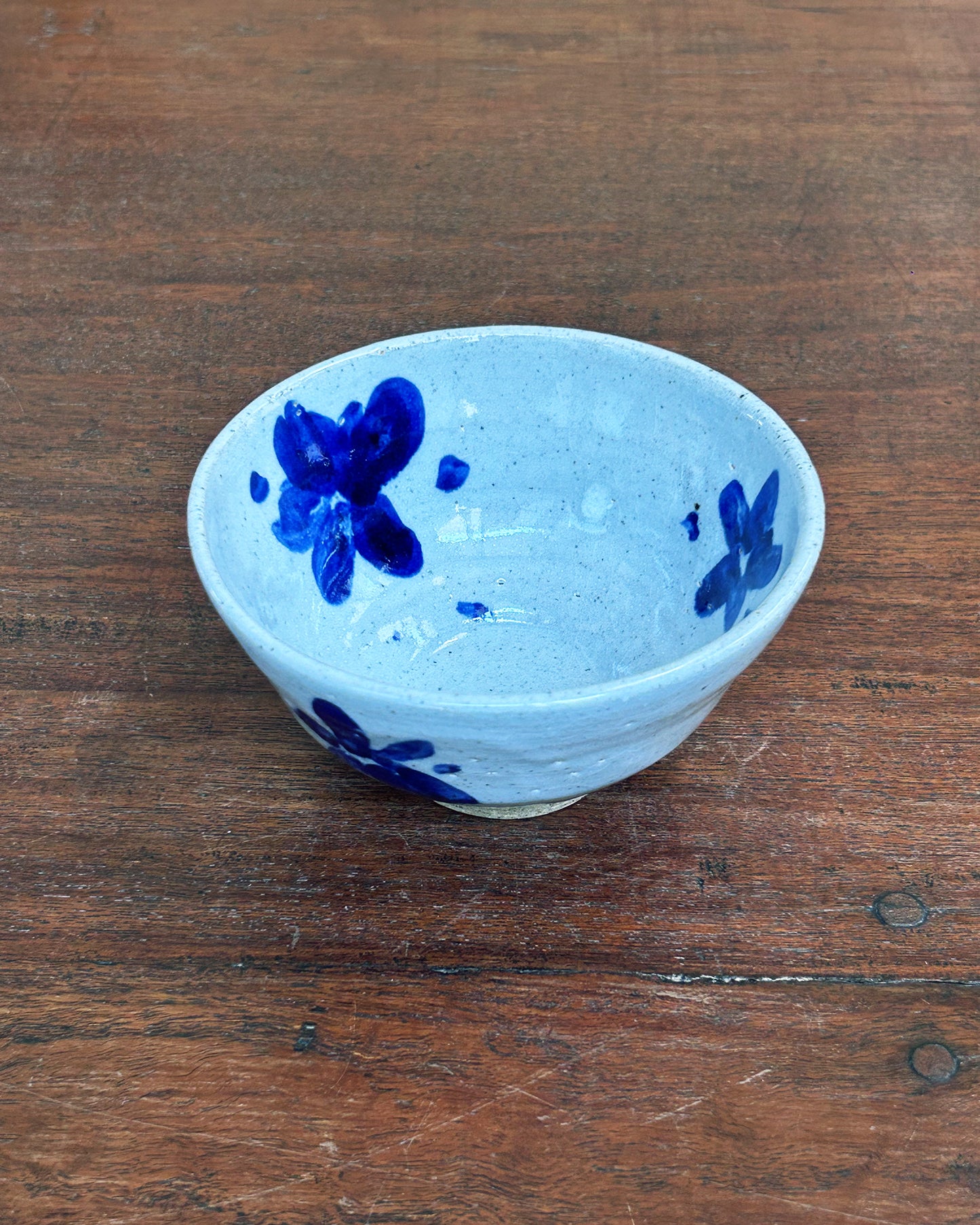 Cobalt Flower Chawan #12426