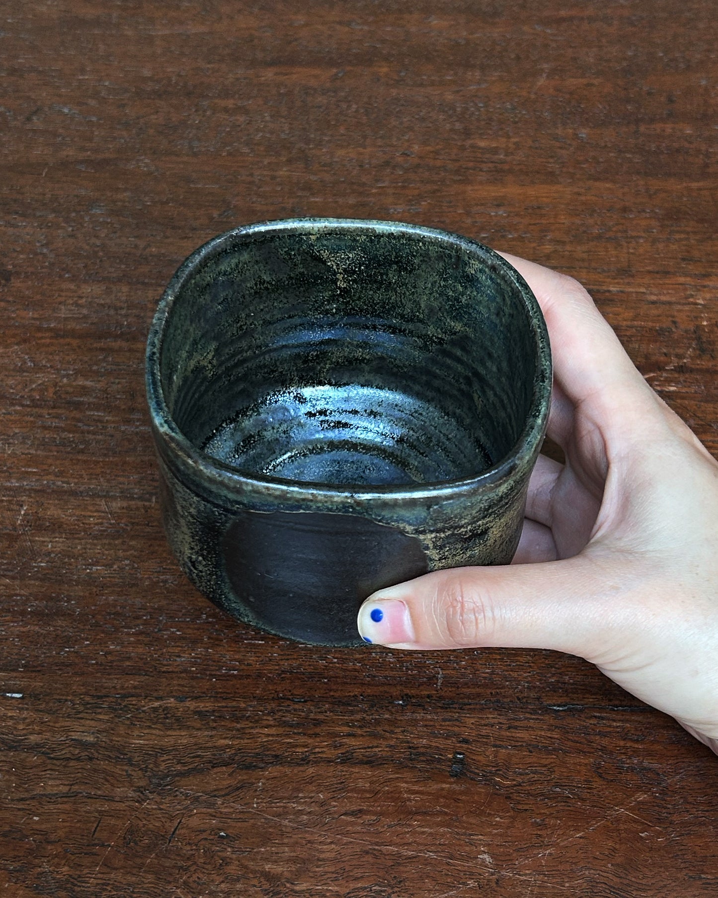 Goldish Moon Square Cup