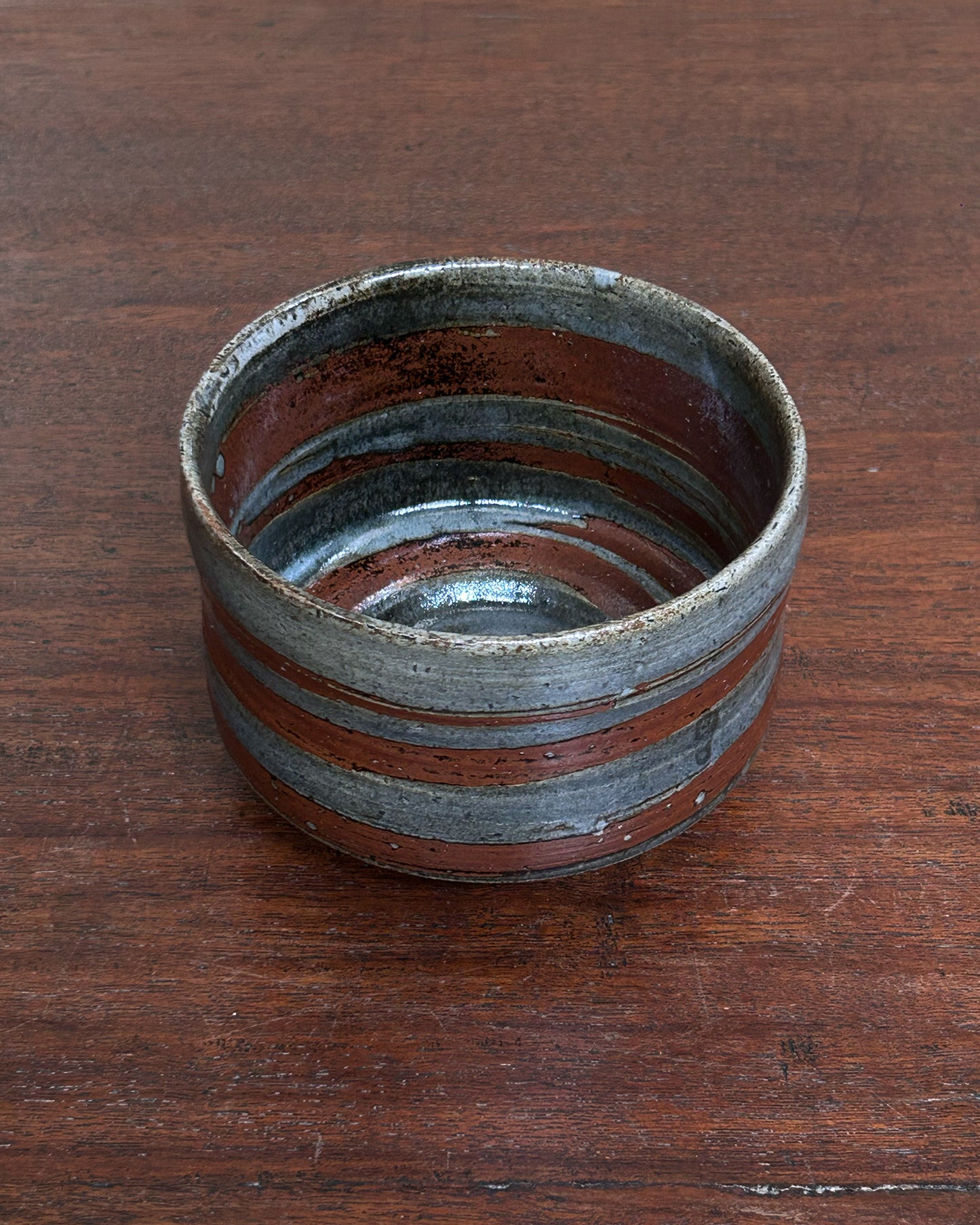 Green Ash Brush Chawan Bowl #7026