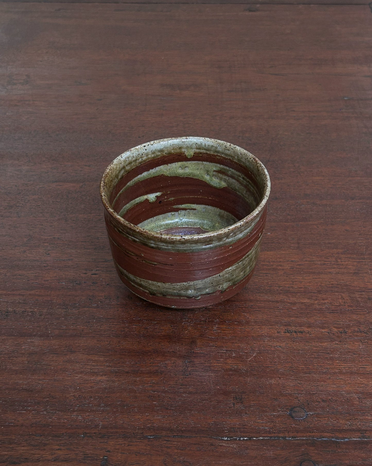 Olive Brush Chawan Bowl #6926