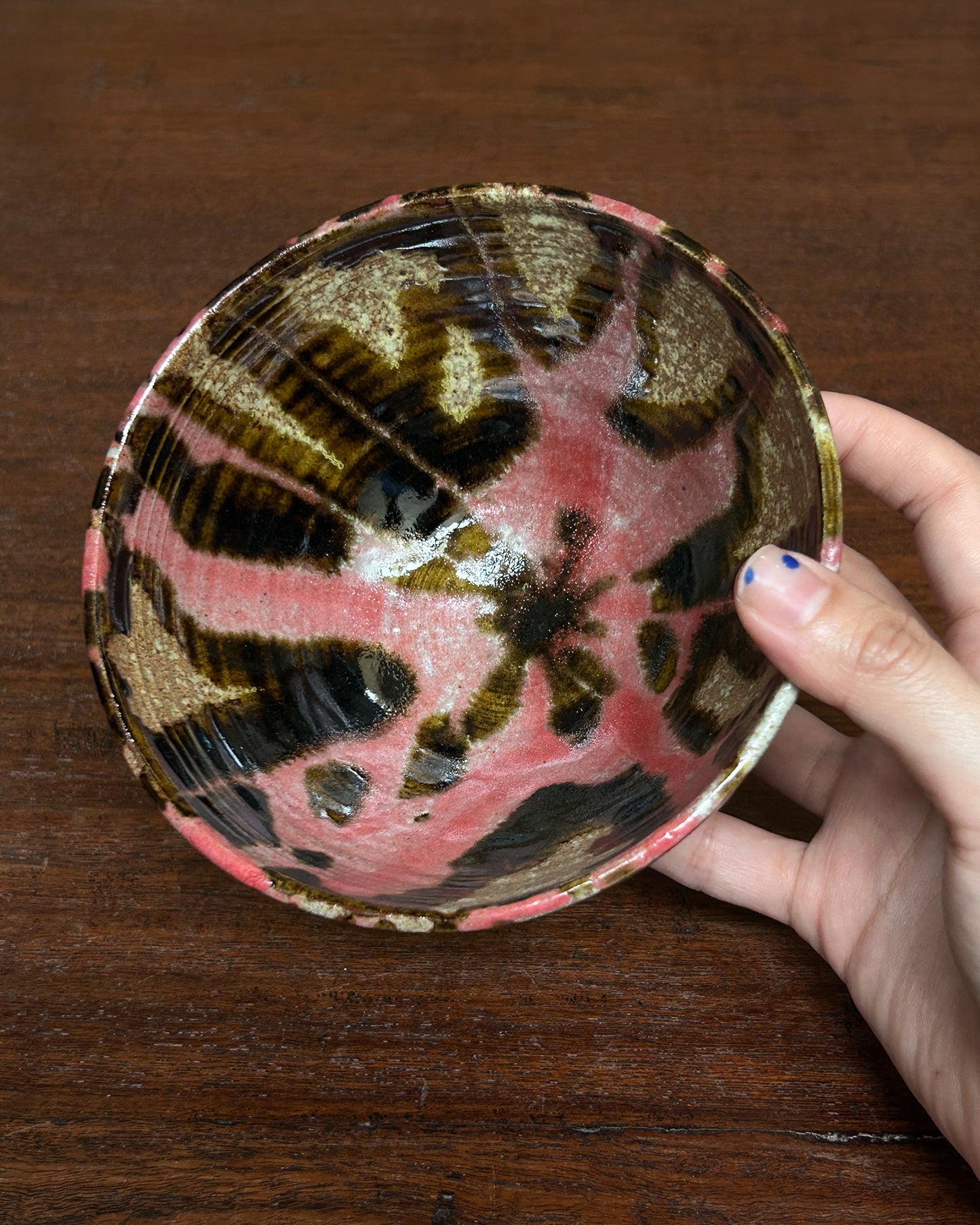 Pink Rosette Bowl #13926