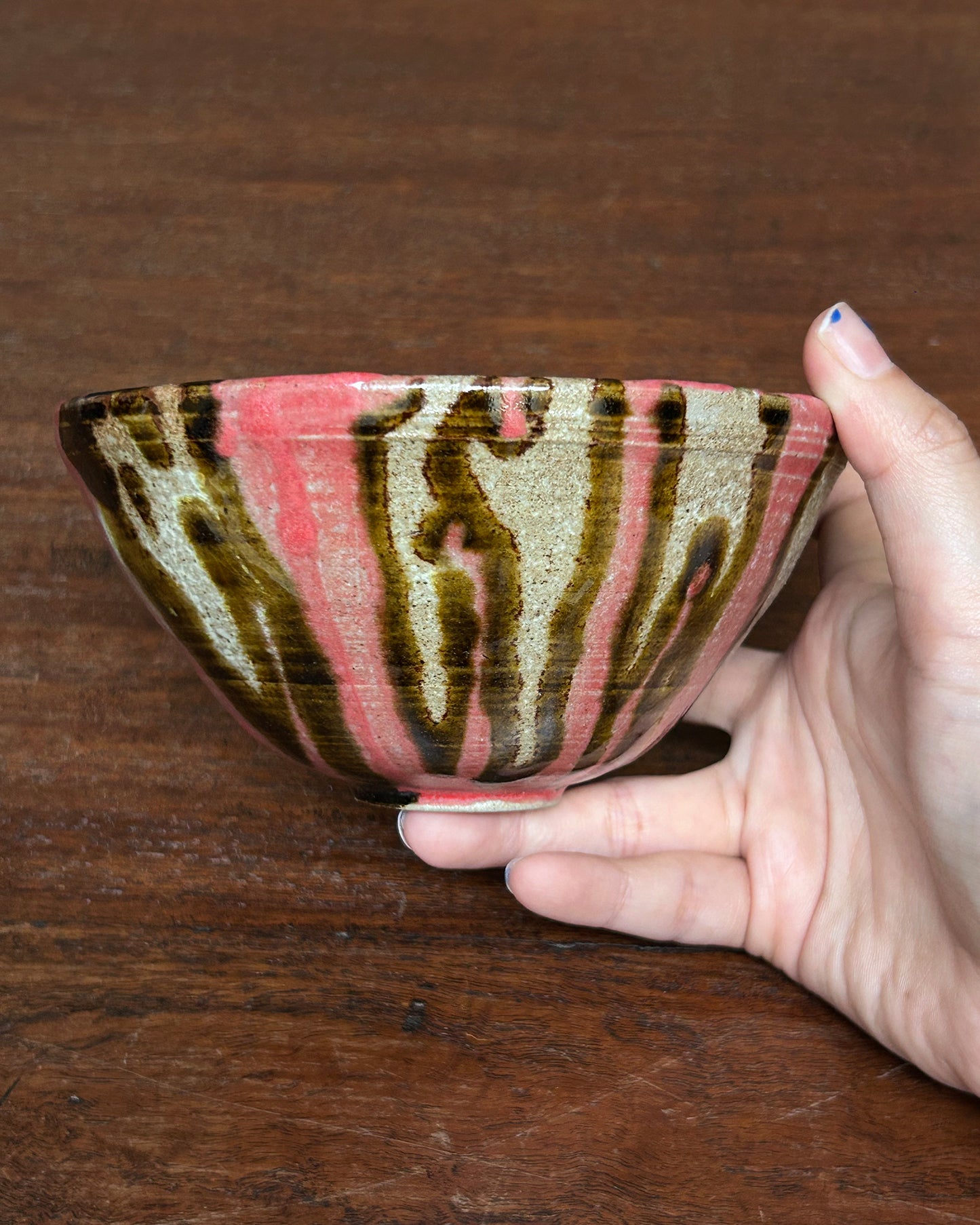 Pink Rosette Bowl #13926