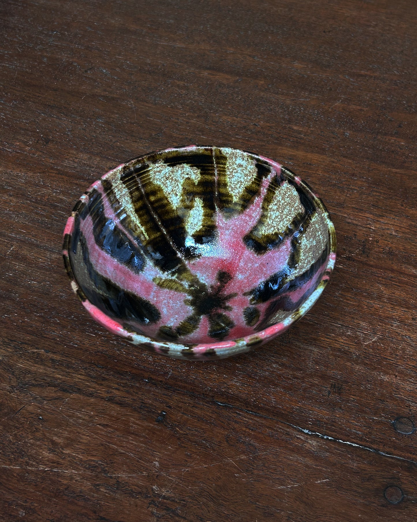 Pink Rosette Bowl #13926