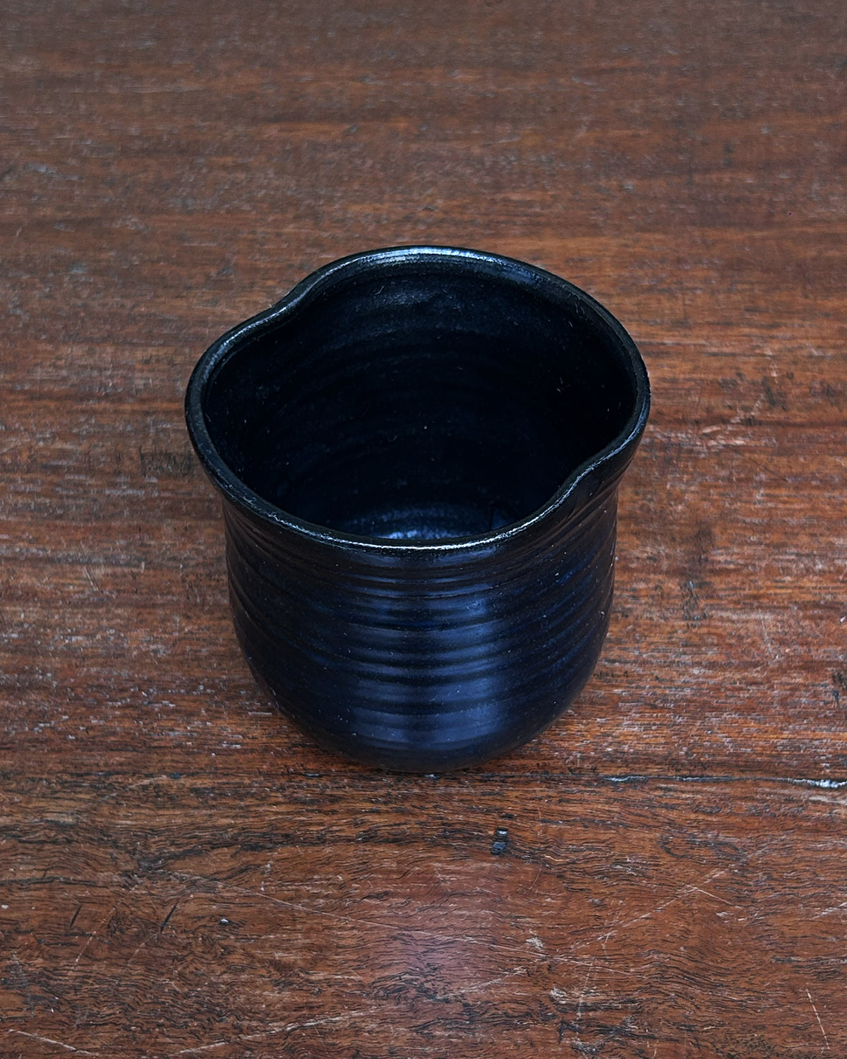 Silver Black Soft Edge Cup