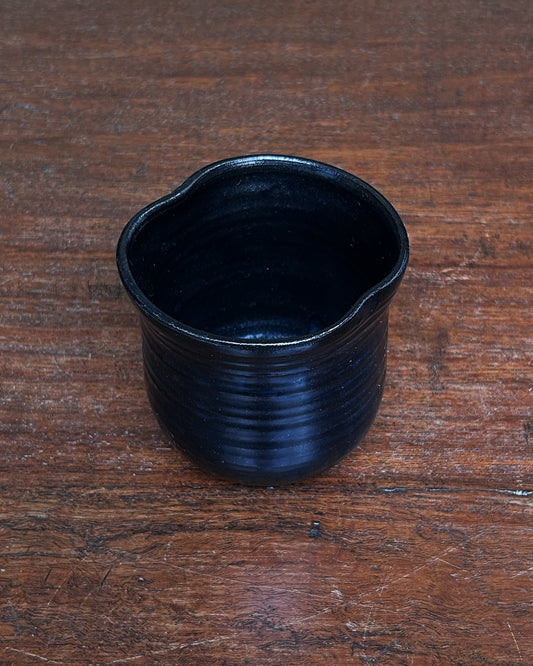 Silver Black Soft Edge Cup