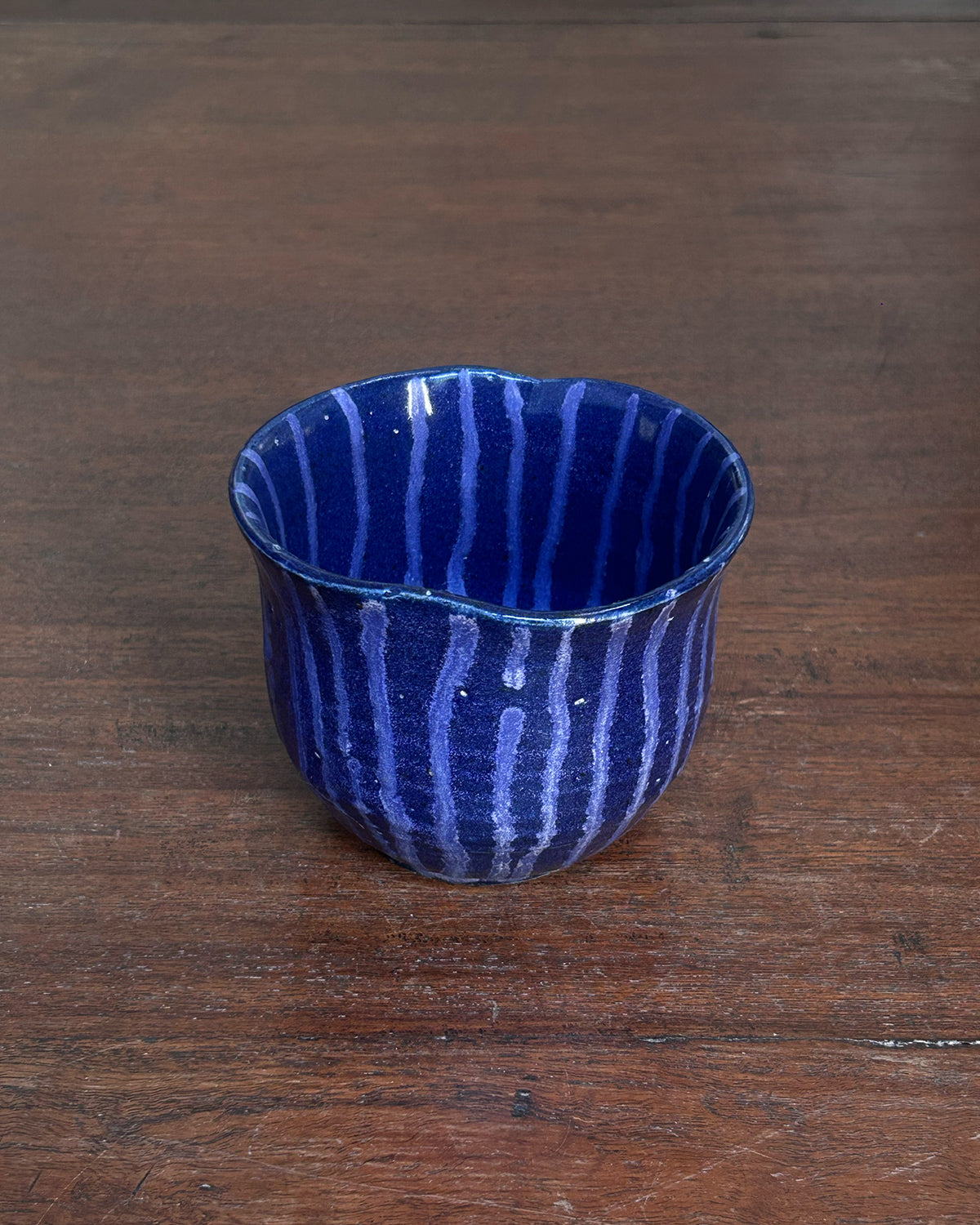 Cobalt Lines Soft Edge Cup