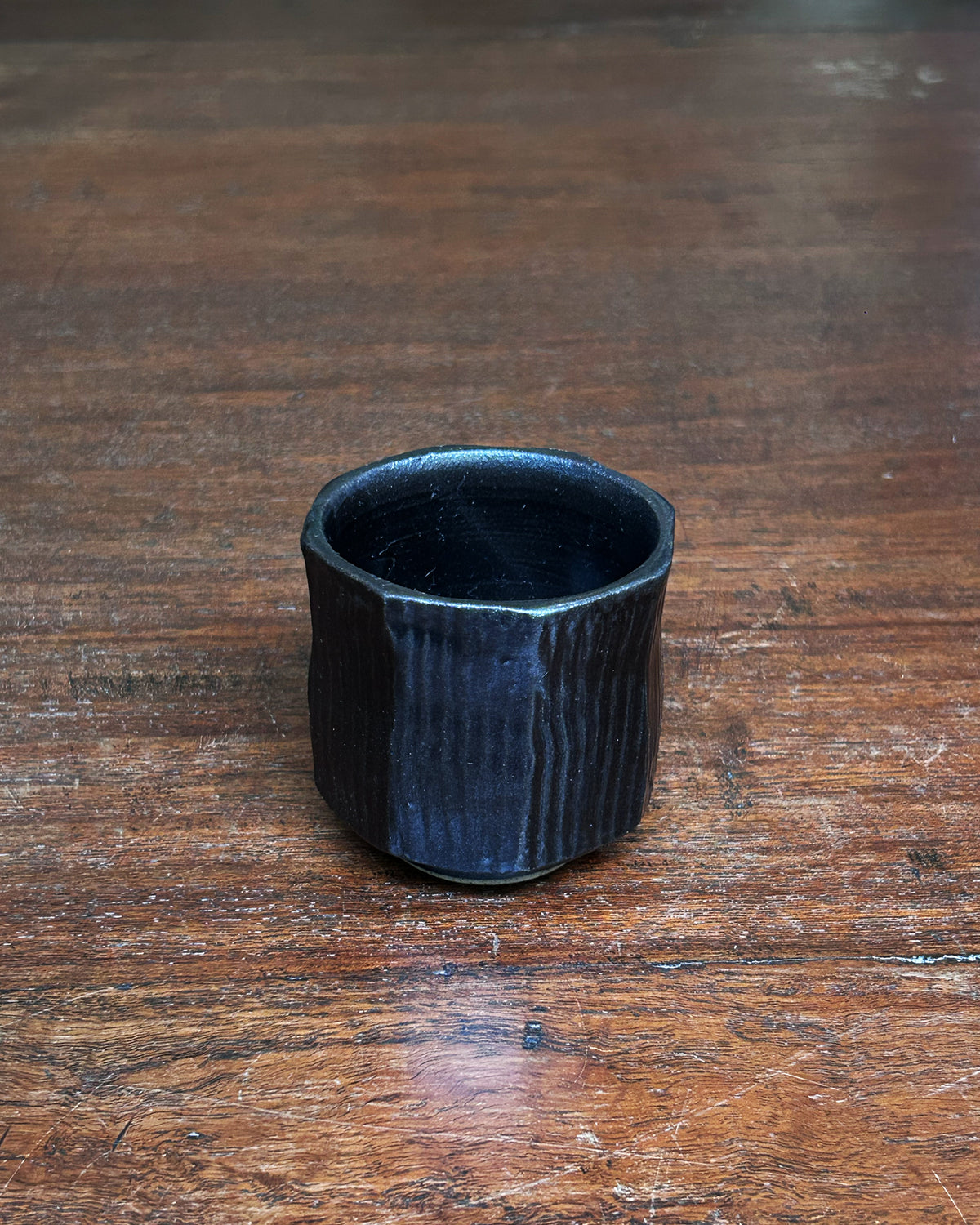 Black Carved Cup