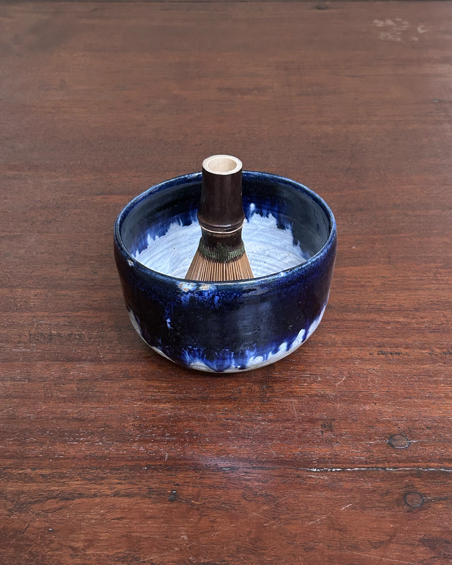 Blue Melted Chawan Bowl #8526