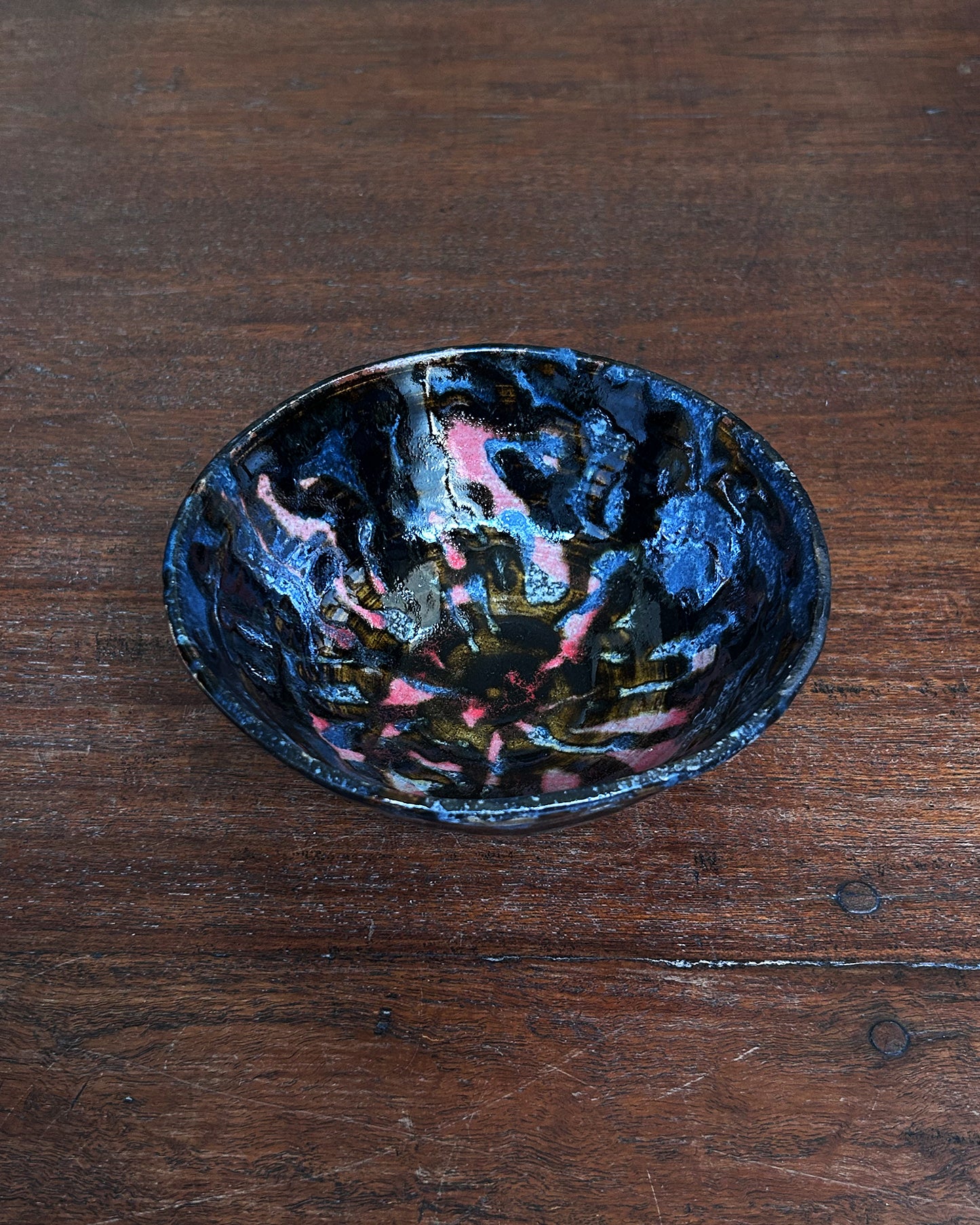 Blue Rosette Bowl #14226
