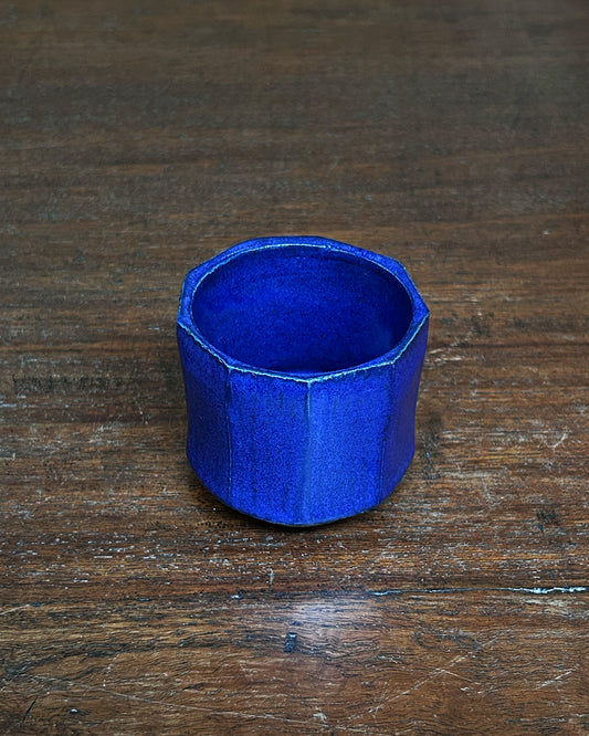 Cobalt Carved Cup