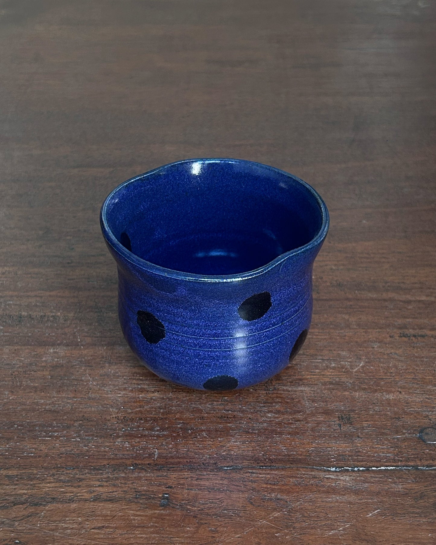 Cobalt Dotto Soft Edge Cup