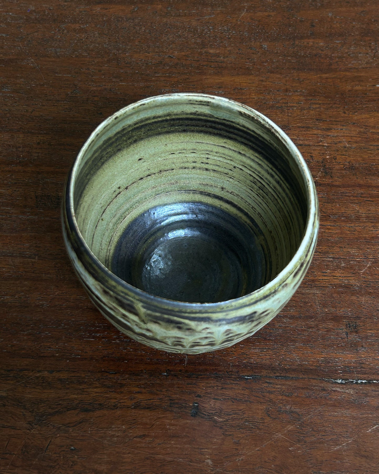 Mix Clay Melted Chawan Bowl #8626