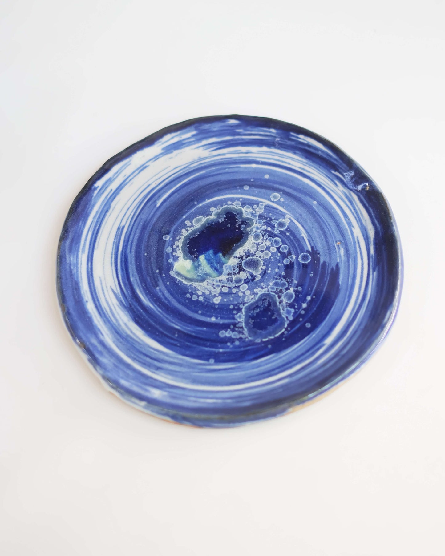 Blu Brushed Plate