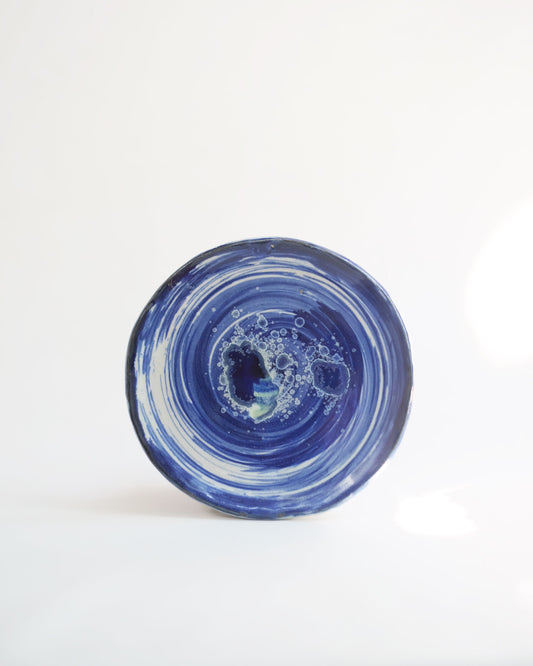 Blu Brushed Plate