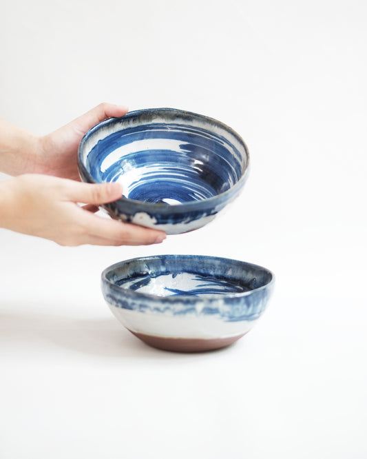 Blu Brushed Ramen Bowl